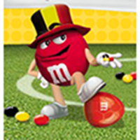 Des M&M's noirs-jaunes-rouges!
